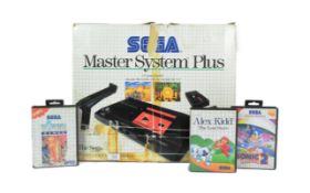 GAMING - SEGA MASTER SYSTEM PLUS WITH GAMES