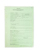 STAR WARS - SIR ALEC GUINNESS ORIGINAL 'CONTRACT PARTICULARS'