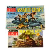 ACTION MAN - PALITOY - ASSAULT CRAFT & MACHINE GUN PLAYSETS