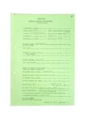 STAR WARS - ANTHONY DANIELS - ORIGINAL PRODUCTION 'CONTRACT PARTICULARS'