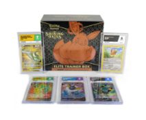 POKEMON - SHINING FATES ETB & X5 ACE GRADED CARDS