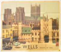 ORIGINAL 1950S FRED TAYLOW BRITISH RAILWAYS POSTER