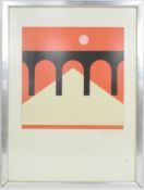 ORIGINAL SIGNED TOM ECKERSLEY 1980S VIADUCT COLLAGE