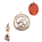 THREE NECKLACE PENDANTS