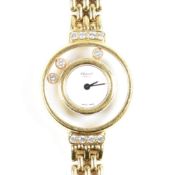 CHOPARD 18CT GOLD HAPPY DIAMONDS LADIES WRISTWATCH