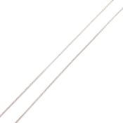 HALLMARKED 9CT WHITE GOLD SPIGA LINK CHAIN NECKLACE