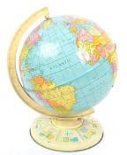 MID CENTURY TIN PLATE GLOBE