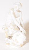 MERCURY ATTACHING HIS WINGS - 19TH CENTURY PLASTER FIGURE