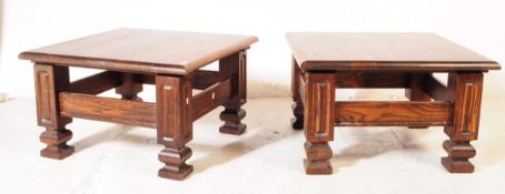 BANKS OF BRISTOL - PAIR OF OAK COFFEE TABLES