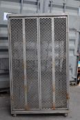 20TH CENTURY RETRO INDUSTRIAL METAL STORAGE LOCKER CAGE