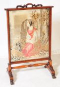 19TH CENTURY ROSEWOOD TAPESTRY FIRESCREEN
