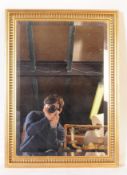 CONTEMPORARY GILT FRAMED OVERMANTLE WALL MIRROR