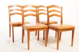 NATHAN FURNITURE - RETRO MID CENTURY SET OF FOUR CHAIRS