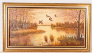 WIESENTAL - 20TH CENTURY OIL ON CANVAS PAINTING