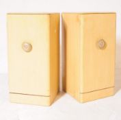 PAIR OF QUEEN ANNE REIVIVAL BEDSIDE CUPBOARDS