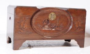 VINTAGE 20TH CENTURY CHINESE CARVED BLANKET BOX