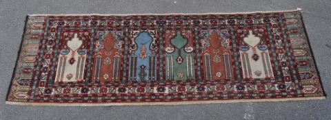 20TH CENTURY TURKISH SAFF MANNER PRAYER RUG