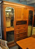 LARGE EDWARDIAN COMPACTUM WARDROBE