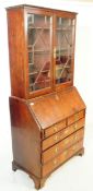19TH CENTURY GEORGE III MAHOGANY LIBRARY BUREAU BOOKCASE