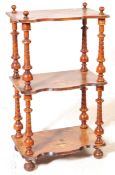 VICTORIAN WALNUT INLAID ETAGERE