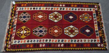 20TH CENTURY SOUTH WEST PERSIAN QASHQAI KILIM