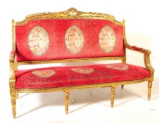 19TH CENTURY FRENCH LOUIS XV CANAPE SALON SOFA