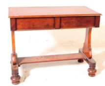 19TH CENTURY GEORGE III MAHOGANY HALL / WRITING TABLE
