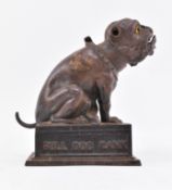 19TH CENTURY BULL DOG BANK MONEY BANK ATTR.TO J. & E. STEVENS