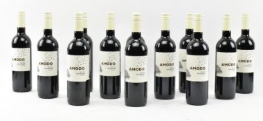 AMODO SALICE SALENTINO D. O. C. - TWELVE BOTTLES OF RED WINE