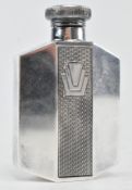 JAMES DIXON AND SON ART DECO SILVER PLATED HIP FLASK