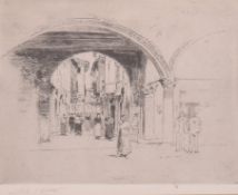 CHARLES WATSON - ORIGINAL DRYPOINT ETCHING OF RAVENNA