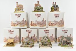 LILLIPUT LANE - COLLECTION OF SEVEN BOXED RESIN COTTAGES