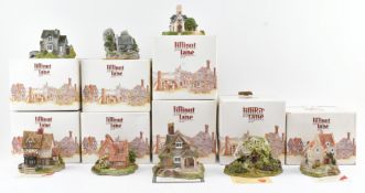 LILLIPUT LANE - COLLECTION OF EIGHT BOXED RESIN COTTAGES