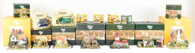 LILLIPUT LANE - COLLECTION OF FIFTEEN BOXED RESIN COTTAGES