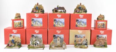 LILLIPUT LANE - COLLECTION OF TWELVE BOXED RESIN COTTAGES