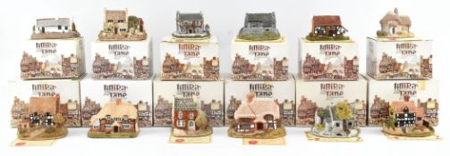 LILLIPUT LANE - COLLECTION OF TWELVE BOXED RESIN COTTAGES