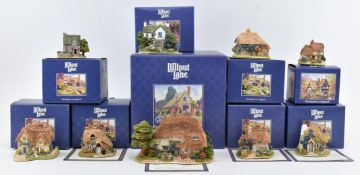 LILLIPUT LANE - COLLECTION OF NINE BOXED RESIN COTTAGES