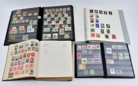 COLLECTION OF FOUR ALBUMS OF FOREIGN & GB DEFINITIVE STAMPS