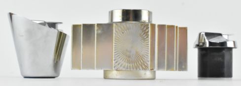 TWO 1960S SAROME PIEZO & RONSON VIKING TABLE LIGHTERS