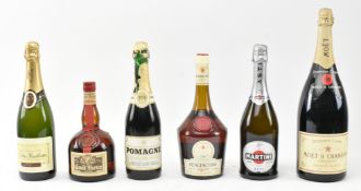 MIXED SELECTION OF SIX BOTTLES OF ALCOHOL