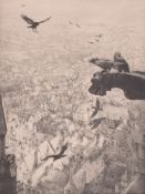 GEORGE MARPLES - JACKDAWS OF CHARTRES - DRYPOINT ETCHING