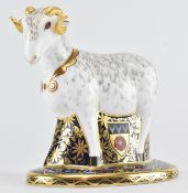 ROYAL CROWN DERBY - THE HERALDIC DERBYSHIRE RAM