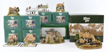 LILLIPUT LANE - COLLECTION OF EIGHT BOXED RESIN COTTAGES