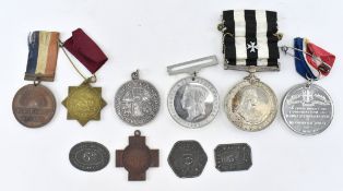 COLLECTION OF SEVEN VICTORIAN & EDWARDIAN MEDALS