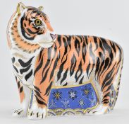 ROYAL CROWN DERBY - SIBERIAN TIGER - FINE BONE CHINA PAPERWEIGHT
