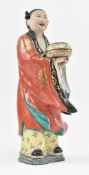 EARLY 20TH CENTURY CHINESE CERAMIC FIGURINE OF A BOY 