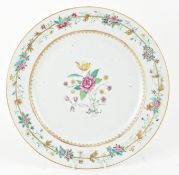QING QIANLONG FAMILLE ROSE CHARGER PLATE 清 乾隆粉彩
