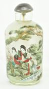 GLASS SNUFF BOTTLE BY YONG SHOUTIAN 永寿田玻璃内画鼻烟壶