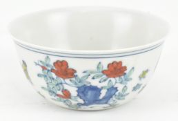 CHENGHUA MARK DOUCAI CHICKEN CUP 成化款 鸡缸杯