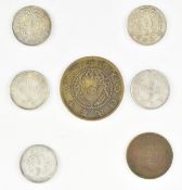 SEVEN REPUBLIC PERIOD CASH COINS 民国钱币 当五十铜 袁世凯 孙中山